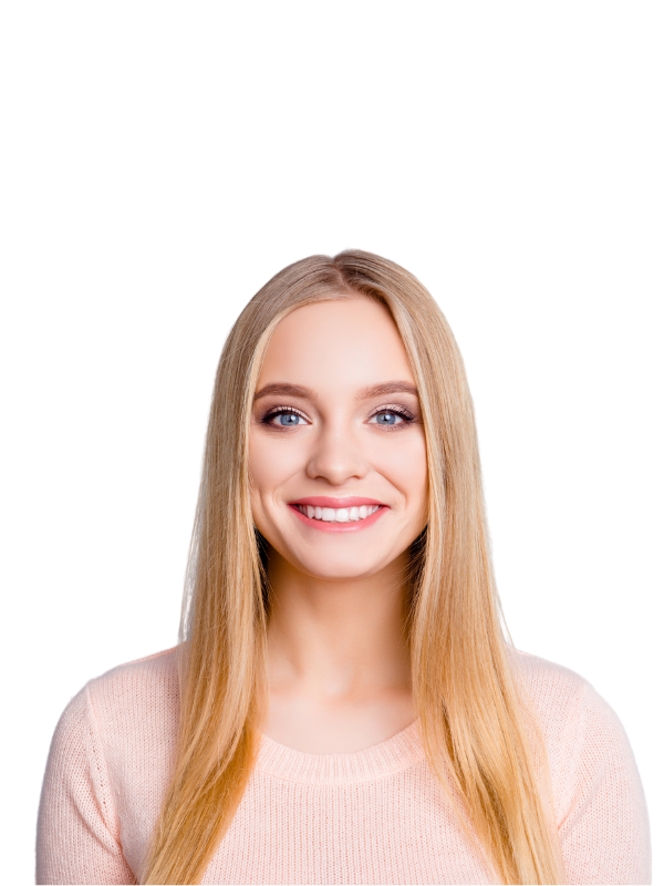 Smiling customer